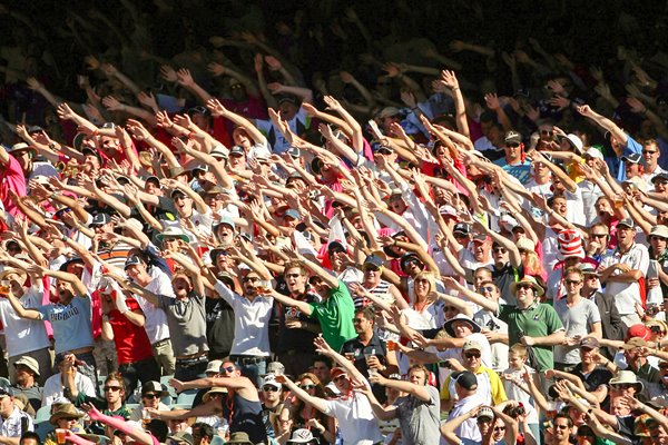 The Barmy Army cheer