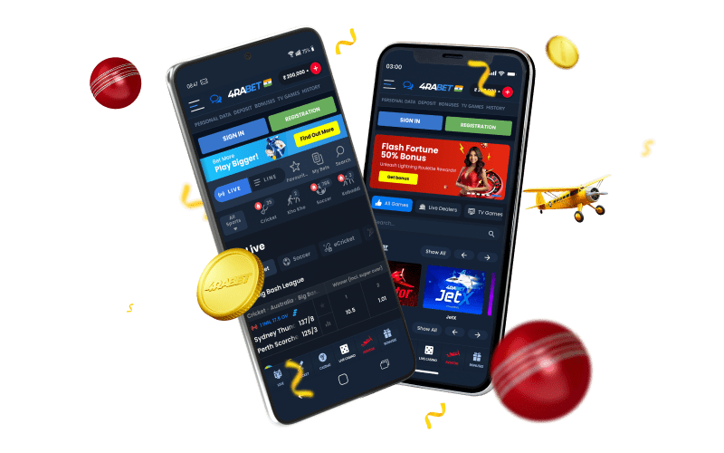 4RABET mobile betting app in India